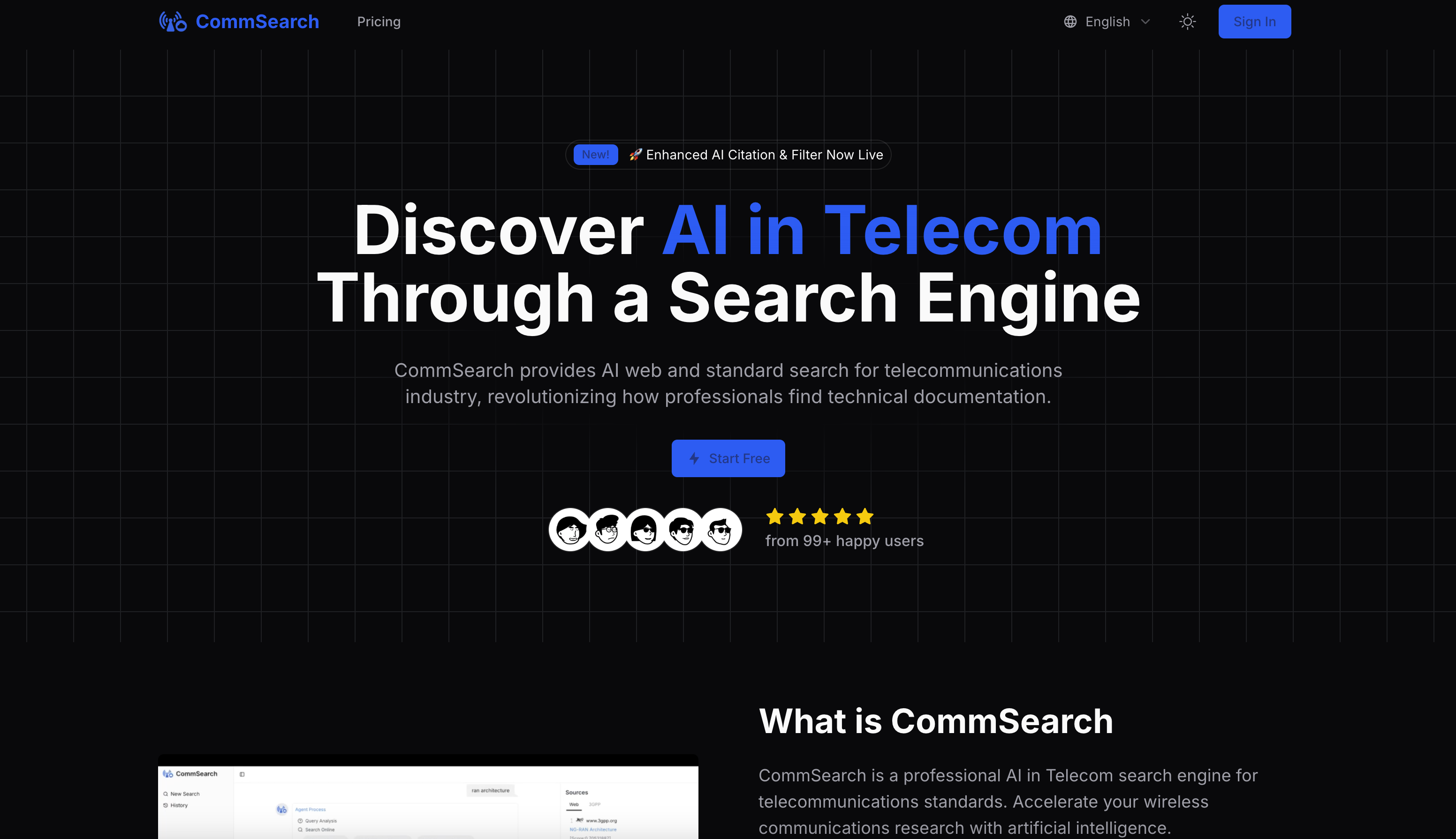 CommSearch - AI in Telecom